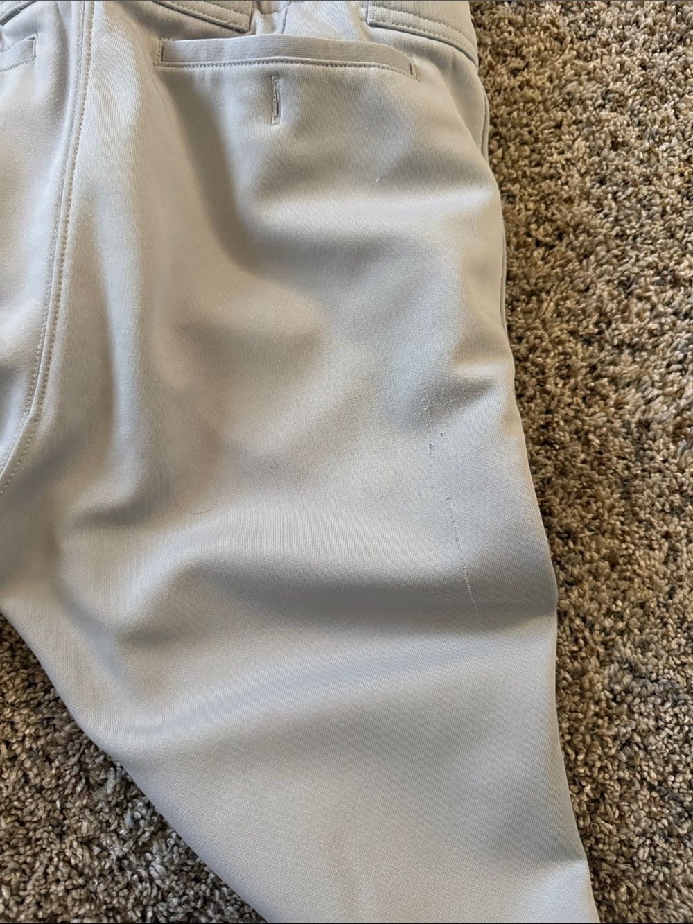 Mizuno Kids Full length Baseball Pants in Light Gray - Picture 5 of 6